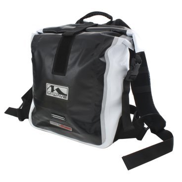 Велосипедный рюкзак M-WAVE универсальный V=27л 100%-водонепроницаемый черно-белый 5-122740