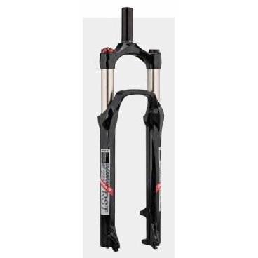 Вилка велосипедная RST Omega TNL, 26 х 28.6, пружинно-эластомерная, черная, 6-414