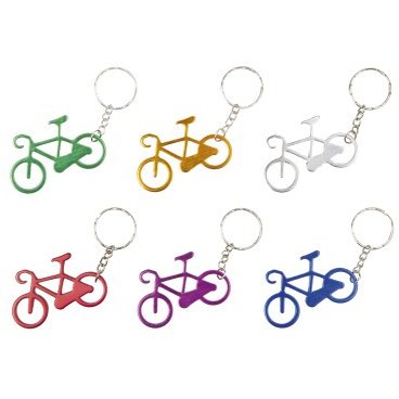 Брелок для ключей M-Wave "велосипед" алюминиевый, цвета в ассортименте (12), 5-719906