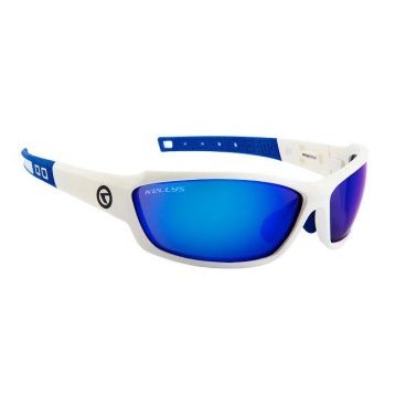 Фото Очки велосипедные KELLYS PROJECTILE, оправа белая, линзы дымчато-синие, Sunglasses KELLYS Projectile - Shiny White