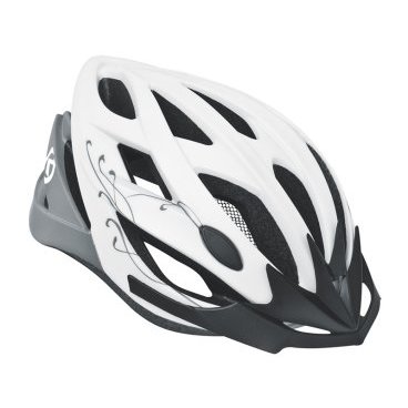 Велошлем женский KELLYS DIVA, матовый белый с серым, Helmet DIVA