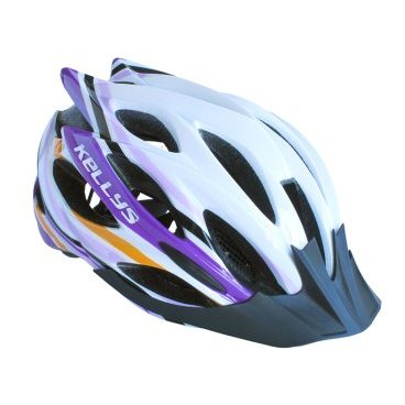 Велошлем KELLYS DYNAMIC, бело-сиреневый, Helmet Dynamic