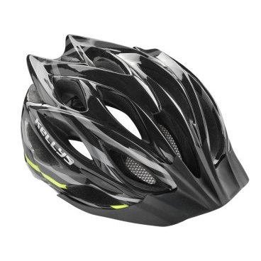 Велошлем KELLYS DYNAMIC, чёрно-зелёный, Helmet Dynamic