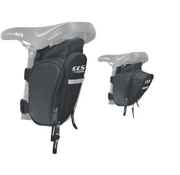 Фото Велосумка под седло KELLYS DAPPER, обьём 1.3л+0.4л, крепление на липучке, молния YKK, Seat post bag DAPPER YKK