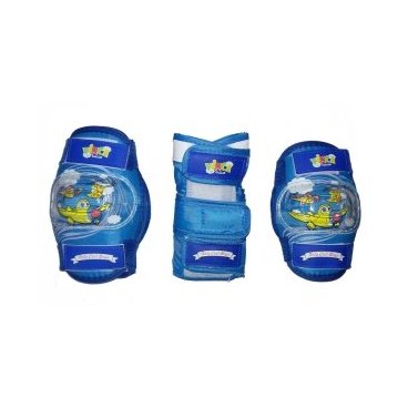 Фото Комплект защиты детский Vinca Sport (наколенники, налокотники, наладонники), синий
