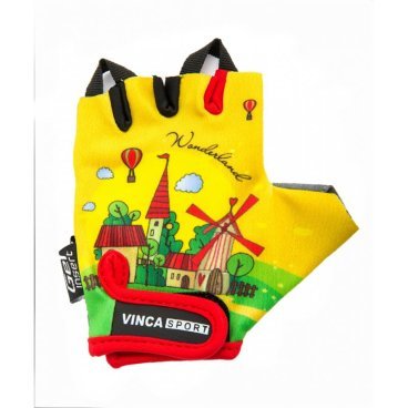 Велоперчатки детские Vinca sport, желтые, VG 942 child travel