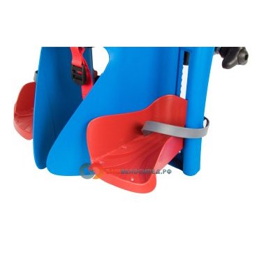 Детское велокресло BELLELLI PEPE на багажник Clamp синее, до 7лет/22кг