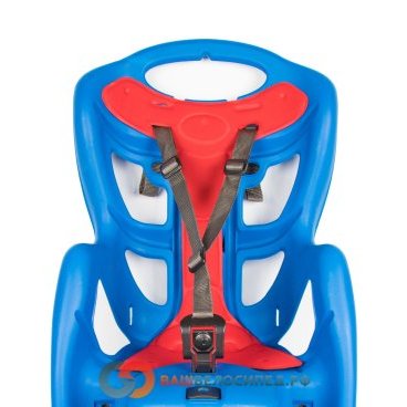Детское велокресло BELLELLI PEPE на багажник Clamp синее, до 7лет/22кг