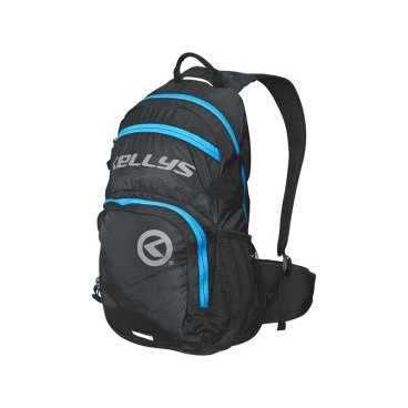 Фото Велосипедный рюкзак KELLYS INVADER, 25 л, чёрный/синяя молния, полиэстер, FKE78721
