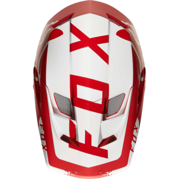 Козырек к шлему Fox Rampage Pro Carbon Moth Visor, красно-белый, пластик, 20300-054-OS