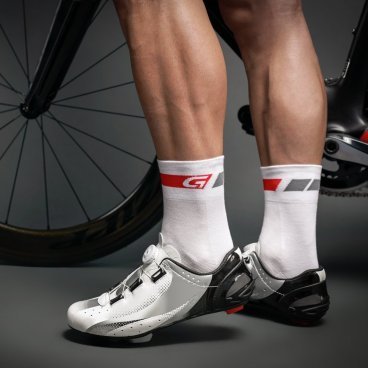 Велоноски GripGrab Summer Sock, Regular, средний профиль, белый, 3003LWhite