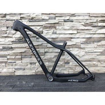 Фото Рама велосипедная Alexbikes Aero для фэтбайка, карбон, Размер M (18"), черный, Frame Aero 18