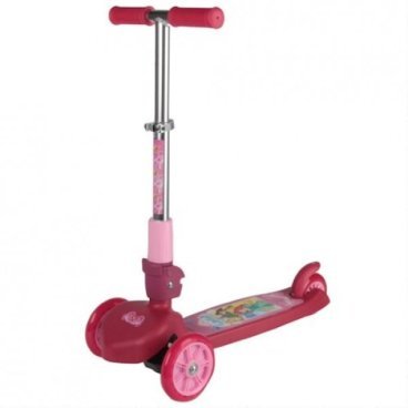 Фото Самокат Toymart, 3-ех колёсный, Princess, розовый, кикборд, до 20 кг, ST-PL004-PRIN/178575