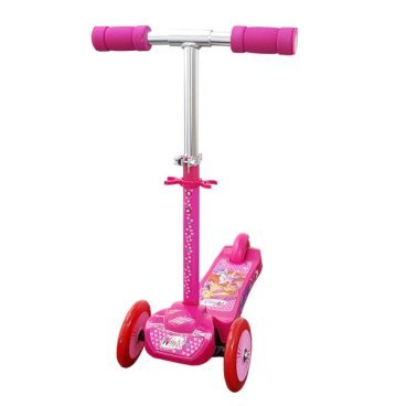 Самокат Toymart, 3-ех колёсный, Winx, розовый, кикборд, до 20 кг, ST-PL004-WINX/178565