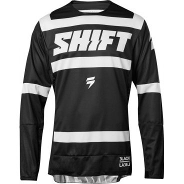 Велоджерси Shift Black Strike Jersey, черно-белый 2018, 19311-018-L