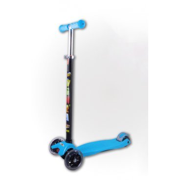 Фото Самокат Vinca Sport, трёхколёсный, с регулируемой стойкой руля, до 50 кг, голубой, VSP 1 blue
