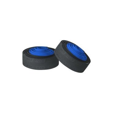 Фото Оплётка руля KLS WRAPPER, ЭВА+гель, чёрно-синяя с заглушками и законцовкой