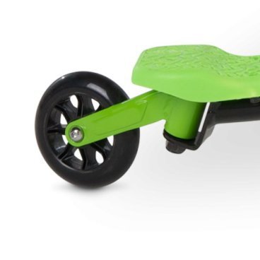 Самокат инерционный Y-Volution Fliker Air A1, чёрно-зеленый, трёхколёсный, 100029