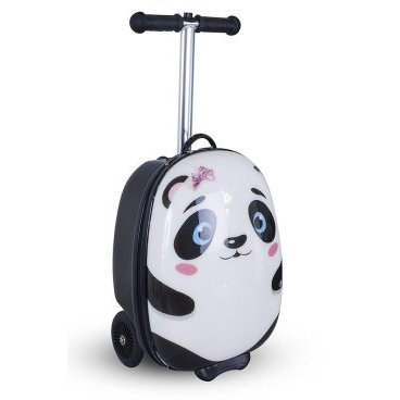 Фото Самокат-чемодан Zinc, Panda, чёрно- белый, трёхколёсный, детский, складной, до 50 кг, ZC04465