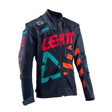 Велокуртка Leatt GPX 4.5 X-Flow Jacket Ink/Orange 2020, 5019002162