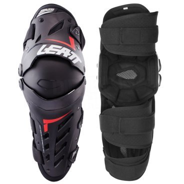 Наколенники Leatt Dual Axis Knee & Shin Guard, черно-красный 2019, 5017010181