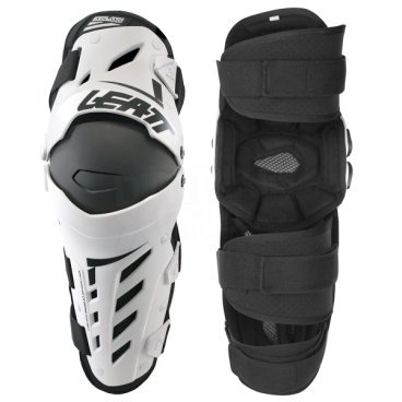 Наколенники Leatt Dual Axis Knee & Shin Guard, бело-черный 2019, 5017010176