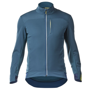 Куртка велосипедная MAVIC ESSENTIAL SO, серо-голубая, 2018, 404547