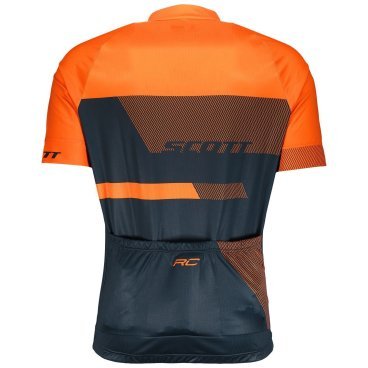 Веломайка SCOTT RC Team 10, короткий рукав, nightfall blue/mandarin orange, 2018, 264830-5817