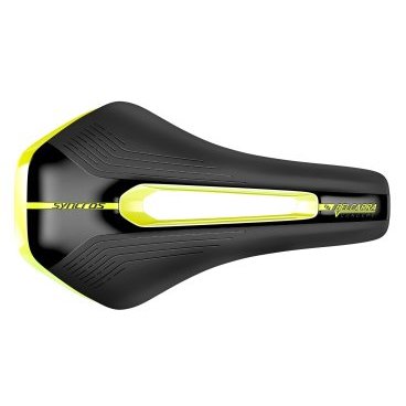 Седло велосипедное Syncros Belcarra V1.5 black/sulphur yellow, 270200-5024