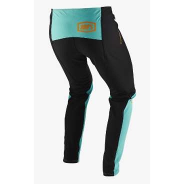 Велоштаны 100% R-Core X Pants, черно-голубой 2019, 43002-012-28