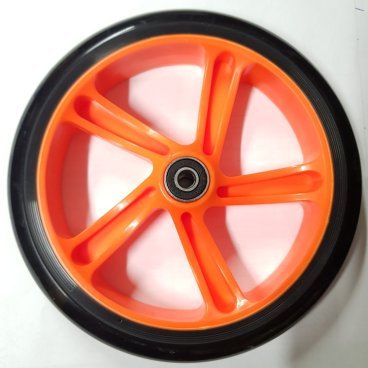 Колесо для самокатов TRIX 180 мм, с подшипниками ABEC 9, оранжевое, 180 мм(orange)