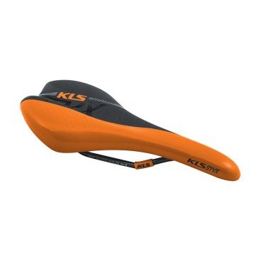 Фото Седло велосипедное KLS STYX, спортивное, ENDURO, 277х162 мм, оранжевое