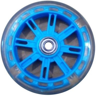 Колесо для самоката, ПВХ, с 2 подшипниками ABEC-7, d - 116мм, голубое, SC 01-1 LB