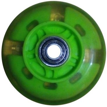 Колесо для самоката, с 2 подшипниками ABEC-7, d - 81мм, зеленое, SC 02 GR