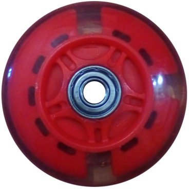 Колесо для самоката, с 2 подшипниками ABEC-7, d - 81мм, красное, SC 02 RD