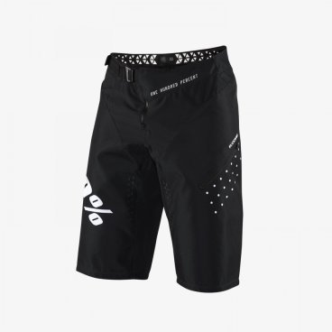Велошорты подростковые 100% R-Core Youth Shorts, черный 2019, 47601-001-22
