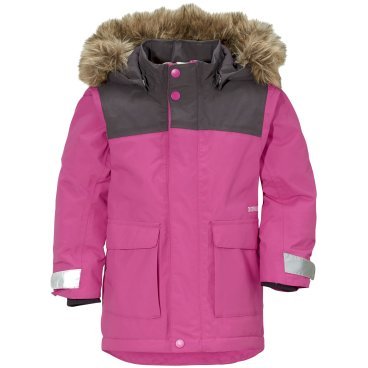 Куртка детская Didriksons KURE KIDS PARKA, неоновый розовый, 502679