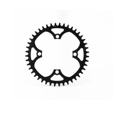 Фото Звезда велосипедная Garbaruk 104 BCD, передняя, Round, 44T, Black, 5907441517362