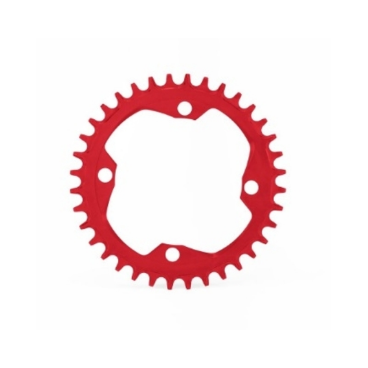 Фото Звезда велосипедная Garbaruk, передняя, 104 BCD Round 36T Red, 5907441517126