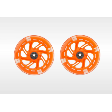 Набор колес Forward, для самоката, 120 мм, светящиеся, с пошипниками ABEC, 2 штуки, блистер, оранжевый, FWD802003-3