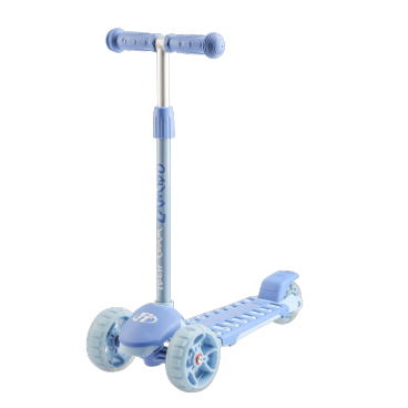 Самокат детский TechTeam Lambo, 3-х колесный, светящиеся колеса, голубой, 2020, TT000237