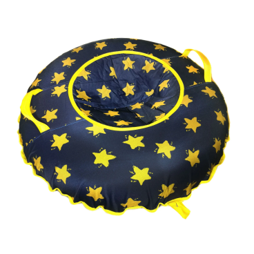 Фото Санки надувные "Ватрушка", 100 см, принт "Желтые звезды на синем", КСНВ10035