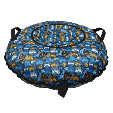 Санки надувные "Ватрушка", 100 см, принт "Мячи на синем", КСНВ10010