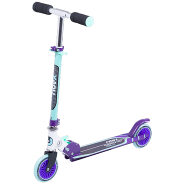 Фото Самокат RIDEX Rapid 2, детский, складной, двухколесный, 125 мм, мятный/фиолетовый