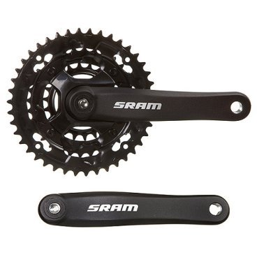 Фото Система велосипедная SRAM FC-S200 3.0, 175мм, под квадрат, 42-32-22T, Blast Black, Х95979