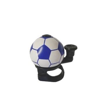 Фото Звонок велосипедный Forward Футбольный мяч, алюминиевый D40 мм, синий, УТ-00018947