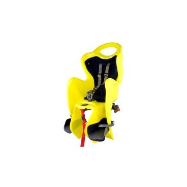 Детское велокресло BELLELLI Little Duck Standard, Hi-Viz, на подседельную трубу, жёлтое, до 22 кг, 01LTDS00027