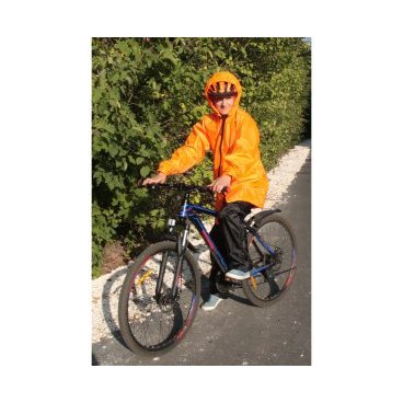 Плащ-дождевик велосипедный TRIX, укороченный, оранжевый, дв020.050.4.1