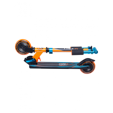 Самокат RIDEX Rebel, детский, двухколесный, складной, 125 мм, оранжевый/голубой, SX18382