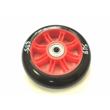 Фото Колесо для трюкового самоката SUB, пластиковое, с подшипником ABEC 9, 100 мм, красный, 00-180091